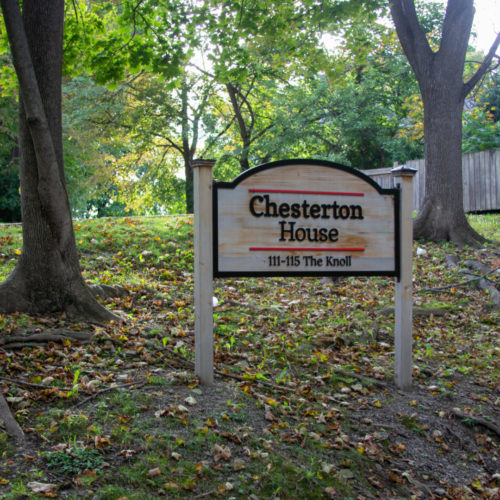 Chesterton House Wooden Sign